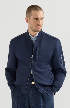 Brunello Cucinelli Brunello Cucinelli Water-resistant techno satin bomber jacket with Thermore® padding