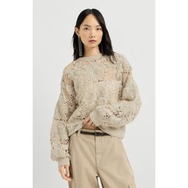 Brunello Cucinelli Brunello Cucinelli Whispering bloom embroidery sweater
