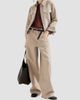 Brunello Cucinelli Brunello Cucinelli Women's Beige Lamé Denim Four-pocket Outerwear Jacket - 2