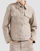 Brunello Cucinelli Brunello Cucinelli Women's Beige Lamé Denim Four-pocket Outerwear Jacket - 3