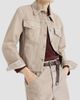 Brunello Cucinelli Brunello Cucinelli Women's Beige Lamé Denim Four-pocket Outerwear Jacket - 5