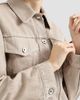 Brunello Cucinelli Brunello Cucinelli Women's Beige Lamé Denim Four-pocket Outerwear Jacket - 6