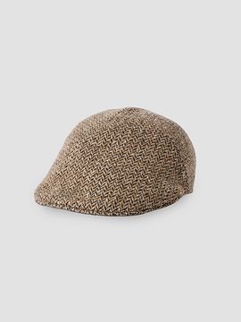 Brunello Cucinelli Brunello Cucinelli Women's Dazzling & Sparkling Virgin Wool Chevron Flat Hat