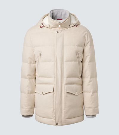 Brunello Cucinelli Brunello Cucinelli Wool flannel down parka