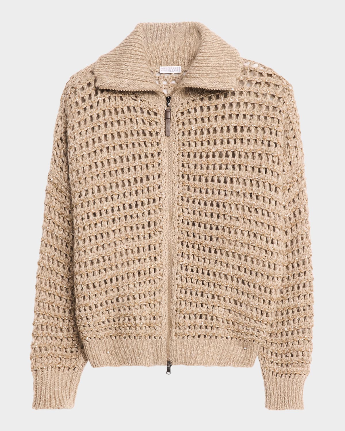 Brunello Cucinelli Cashmere-Blend Chunky-Knit Cardigan