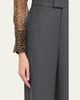 Brunello Cucinelli Cashmere-Wool Wide-Legs Trousers - 5