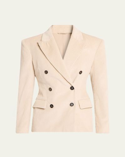 Brunello Cucinelli Cotton Corduroy Double-Breasted Jacket