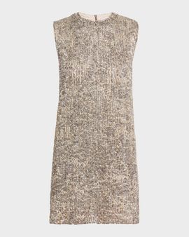 Brunello Cucinelli Couture Metallic Mohair Dress