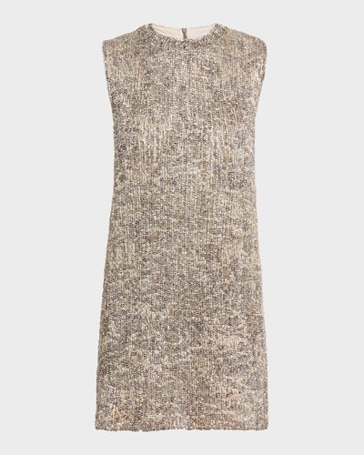 Brunello Cucinelli Couture Metallic Mohair Dress