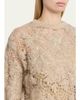 Brunello Cucinelli Couture Mohair Floral and Sequin Sweater - 5