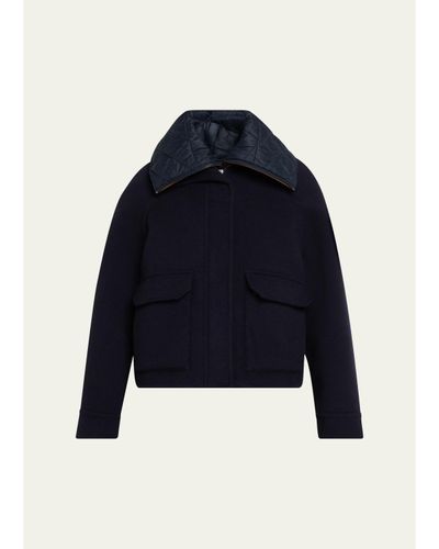 Brunello Cucinelli Couture Wool Coat with Detachable Padding