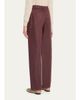 Brunello Cucinelli Elasticized Mid-Rise Linen Straight-Leg Pants - 3