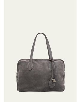 Brunello Cucinelli Explorer Suede Top-Handle Travel Bag