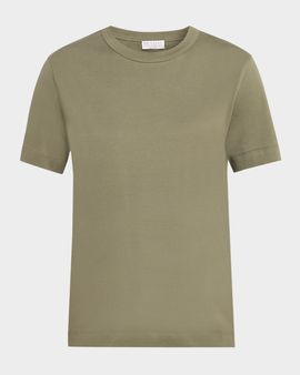 Brunello Cucinelli Flat Cotton Stretch Short-Sleeve T-Shirt