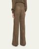 Brunello Cucinelli Floral Paillette Mohair Open-Knit Wide-Leg Pants - 3