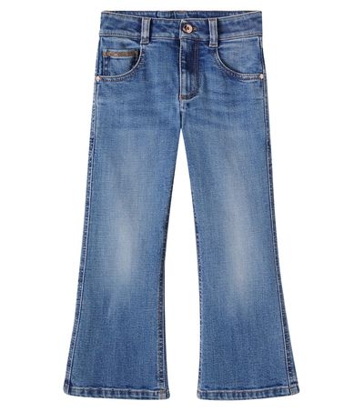 Brunello Cucinelli Kids Brunello Cucinelli Kids Monili flared jeans