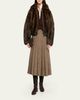 Brunello Cucinelli Lamb Shearling Zip Jacket With Monili Trim - 2