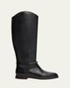 Brunello Cucinelli Leather Riding Boots w/ Monili - 1