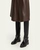 Brunello Cucinelli Leather Riding Boots w/ Monili - 2