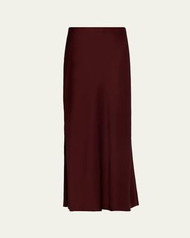 Brunello Cucinelli Long Double-Vent Skirt
