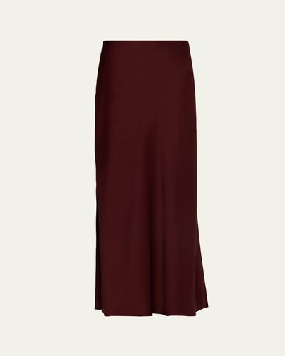 Brunello Cucinelli Long Double-Vent Skirt
