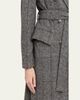 Brunello Cucinelli Macrocheck Alpaca Long Coat - 5
