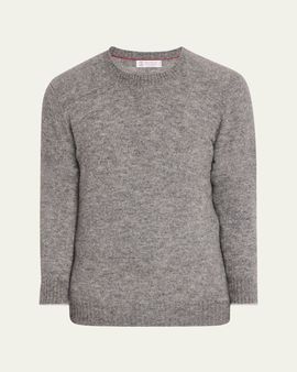 Brunello Cucinelli Men's Alpaca-Blend Crewneck Sweater
