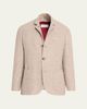 Brunello Cucinelli Men's Cashmere and Silk Diagonal Stripe Sport Coat - 1