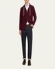 Brunello Cucinelli Men's Cashmere Knit Full-Zip Hoodie - 2