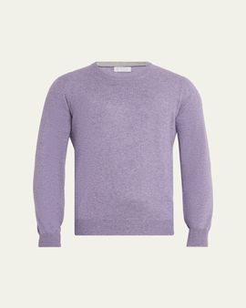 Brunello Cucinelli Men's Cashmere Melange Crewneck Sweater