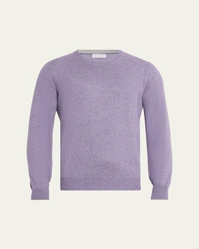 Brunello Cucinelli Men's Cashmere Melange Crewneck Sweater