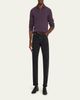 Brunello Cucinelli Men's Cashmere Rib-Knit Polo Sweater - 2