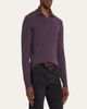 Brunello Cucinelli Men's Cashmere Rib-Knit Polo Sweater - 4