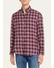 Brunello Cucinelli Men's Cotton-Lyocell Plaid Button-Down Shirt - 4
