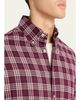 Brunello Cucinelli Men's Cotton-Lyocell Plaid Button-Down Shirt - 5