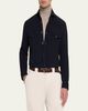 Brunello Cucinelli Men's Cotton Pique Snap-Front Western Shirt - 4