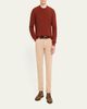 Brunello Cucinelli Men's Crewneck English Rib Cashmere Sweater - 2