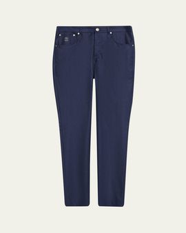 Brunello Cucinelli Men's Flannel Tapered Leg Five-Pocket Pants