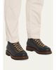 Brunello Cucinelli Men's Leather Lug-Sole Ankle Boots - 2