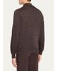Brunello Cucinelli Men's Melange Cashmere-Blend Polo Sweater - 3