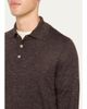 Brunello Cucinelli Men's Melange Cashmere-Blend Polo Sweater - 5