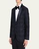 Brunello Cucinelli Men's Overplaid Satin Shawl-Lapel Tuxedo Jacket - 4