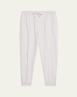 Brunello Cucinelli Men's Pintuck-Pleated Drawstring Sweatpants