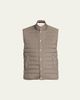 Brunello Cucinelli Men's Quilted Snap-Front Quilted Vest - 1