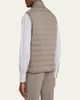 Brunello Cucinelli Men's Quilted Snap-Front Quilted Vest - 3