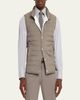 Brunello Cucinelli Men's Quilted Snap-Front Quilted Vest - 4