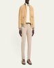 Brunello Cucinelli Men's Suede Knit-Trim Bomber Jacket - 2