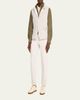 Brunello Cucinelli Men's Suede Snap-Front Overshirt - 2