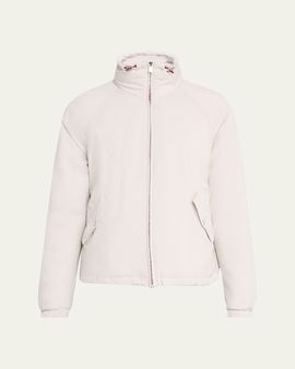 Brunello Cucinelli Men's Thermor Stand Collar Full-Zip Jacket