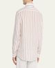 Brunello Cucinelli Men's Wide Stripe Cotton Sport Shirt - 3